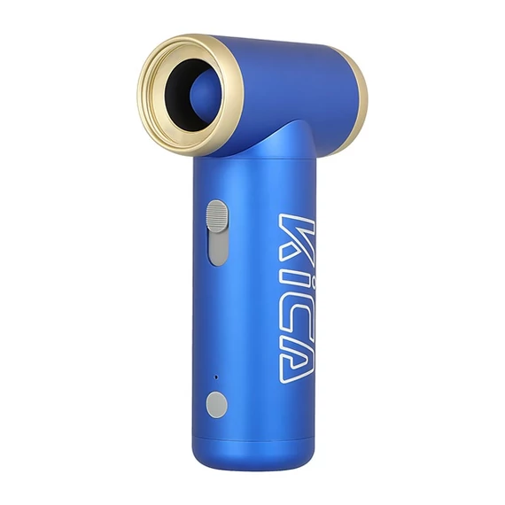 KICA JetFan2 vez. nélküli univerzális légfúvóka, USB, LED kijelző, 101000 ford./perc, 72 km / óra,  4,5 óra, kék