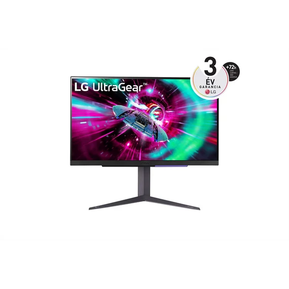 LG Gaming 144Hz IPS monitor 27" 27GR93U, 3840x2160, 16:9, 400cd/m2, 1ms, 2xHDMI/DisplayPort/3xUSB, Pivot