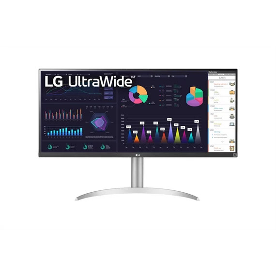 LG IPS monitor 34" 34WQ650, 2560x1080, 21:9, 400cd/m2, 5ms, HDMI/DisplayPort/USB-C, hangszóró