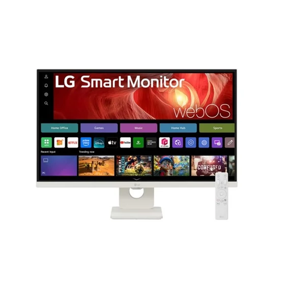 LG Smart monitor 27" 27U731SA-W, 3840x2160, 16:9, 350cd/m2, 5ms, HDMIx2/USBx2/USB-C, hangszóró