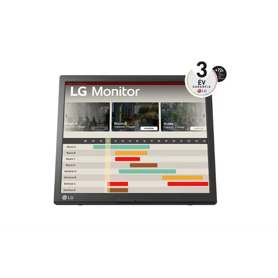 LG Touch monitor 17" 17BR30T-B, 1280x1024, 5:4, 200 cd/m2, VGA/USB