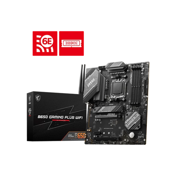 MSI Alaplap AM5 B650 GAMING PLUS WIFI AMD B650, ATX