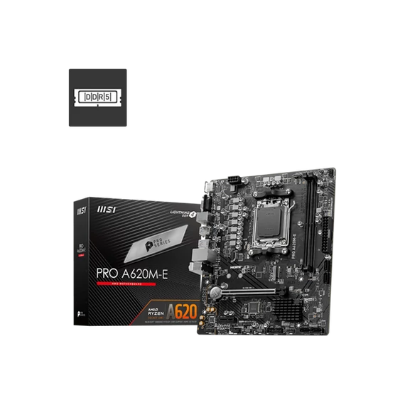 MSI Alaplap AM5 PRO A620M-E AMD A620, mATX