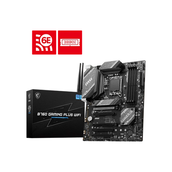MSI Alaplap S1700 B760 GAMING PLUS WIFI Intel B760, ATX