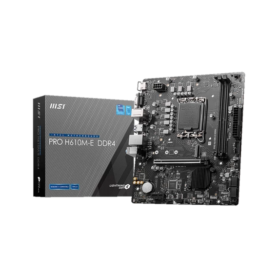 MSI Alaplap S1700 PRO H610M-E DDR4 Intel H610, mATX