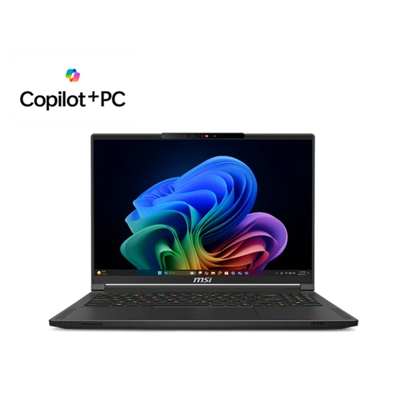 MSI Gaming NB Stealth A16 AI+ A3XWHG-027, 16" QHD+ OLED, Ryzen AI 9 HX 370, 64GB, 2TB, RTX 5070 TI 12GB, Win11H, Fekete