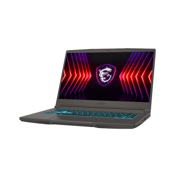MSI Gaming NB Thin 15 B13VE-2854, 15.6" FHD 144Hz, i7-13620H, 16GB, 512GB M.2, RTX 4050 6GB, NOOS, Fekete