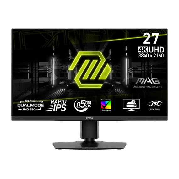 MSI Monitor GAMING MAG 272URDF E16 RapidIPS 27" UHD 3840x2160, 1000:1 CR, 400cd/m2, 0,5ms, 320/160Hz, DP, 2x HDMI, USB-C