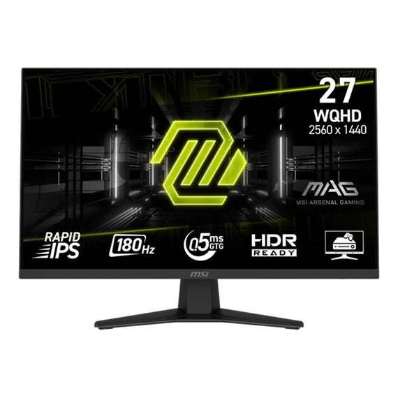 MSI Monitor GAMING MAG 274QF RapidIPS 27" WQHD 2560x1440, 1000:1 CR, 250cd/m2, 1ms, 180Hz, DP, HDMI