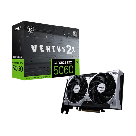 MSI Videokártya PCI-Ex16x nVIDIA RTX 5060 VENTUS 2X 8GB DDR7 OC