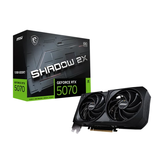 MSI Videokártya PCI-Ex16x nVIDIA RTX 5070 SHADOW 3X 12GB DDR7 OC BULK