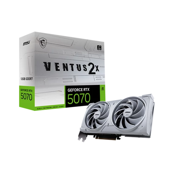 MSI Videokártya PCI-Ex16x nVIDIA RTX 5070 VENTUS 2X WHITE 12GB DDR7 OC