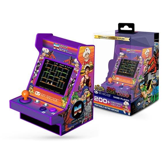 MY ARCADE Játékkonzol Data East 200+ Nano Player Retro Arcade 4.5"Hordozható, DUGNL-4121
