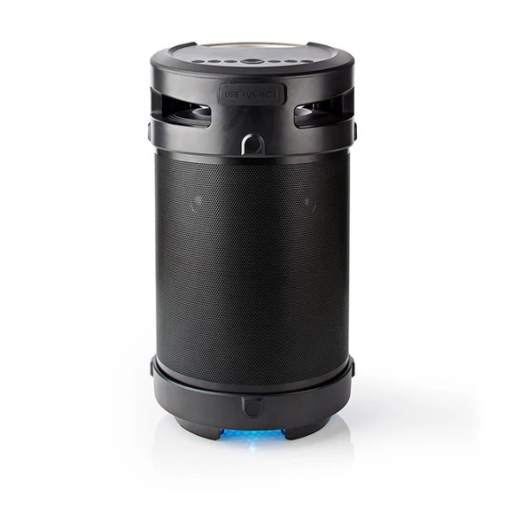 Nedis SPBB350BK akkumulátoros party boombox, Bluetooth, 150W, 3,5 óra, 4400 mAh, USB, AUX 6,35 mikrofon bemenet