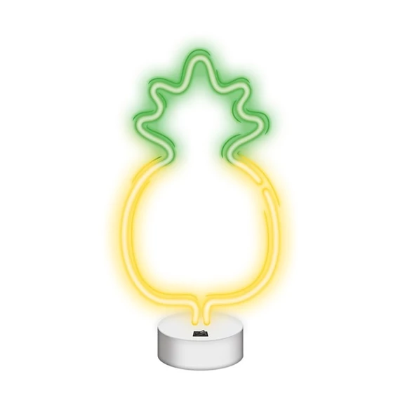 NEOLIA LED dekorációs ámpa ANANÁSZ, 22 lumen, ki/be kapcsoló, USB vagy 3xAA 1,5V, 1,5m kábel,