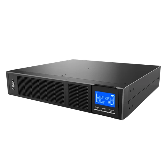 NJOY Szünetmentes Balder 1500, 1500VA, 1500W, Online rack (2U), LCD display