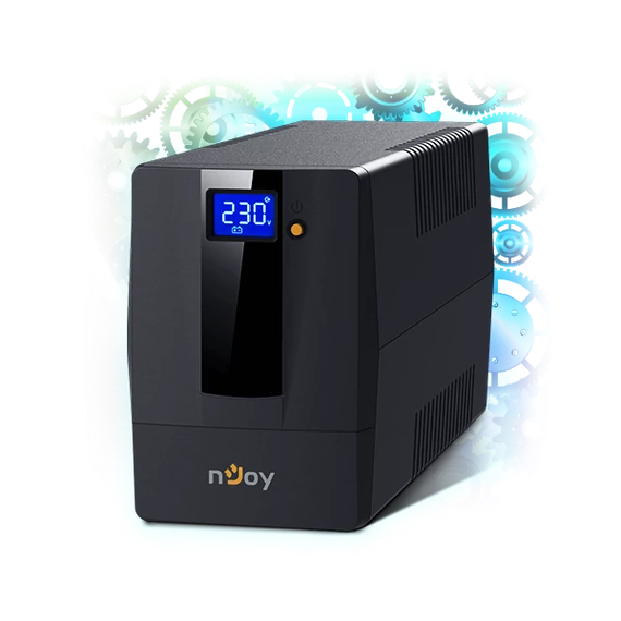 NJOY Szünetmentes + AVR Horus Plus 800, 800VA, 480W, Line-Interactive, LCD Touch display