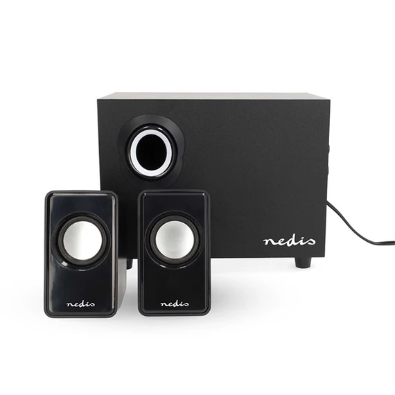 Nedis CSPR10021BK PC (hangfal) hangszóró 2.1, 33 W, 3,5mm sztereo jack