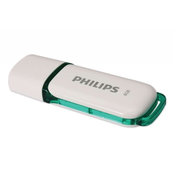 PHILIPS pendrive, 8 GB, Snow, USB2.0, fehér