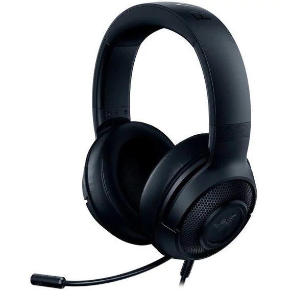 Razer Kraken X Lite  vezetékes gamer fejhallható mikrofonnal, fekete