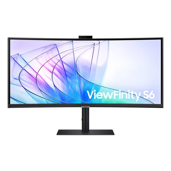 SAMSUNG Ívelt VA monitor 34" S65VC, 3440x1400, 21:9, 350cd/m2, 5ms, HDMI/DisplayPort/2xUSB/USB-C/LAN, hangszóró&webkam.