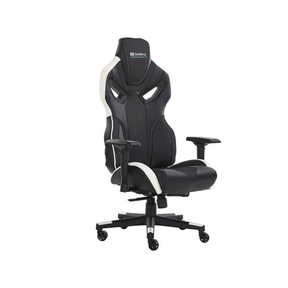 SANDBERG Gamer szék, Voodoo Gaming Chair Black/Whit