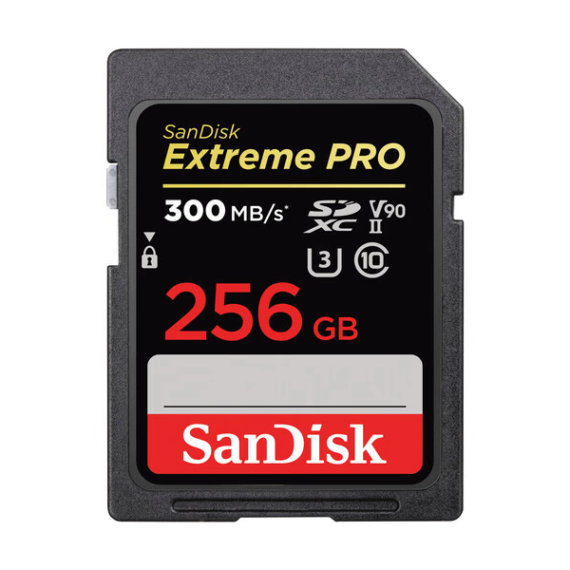 SANDISK 215414, SDXC EXTREME PRO KÁRTYA 256GB, 300MB/s, UHS-II, CL10 10, U3, V90