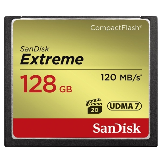 SANDISK 124095, CF EXTREME KÁRTYA 128GB, 120MB/S