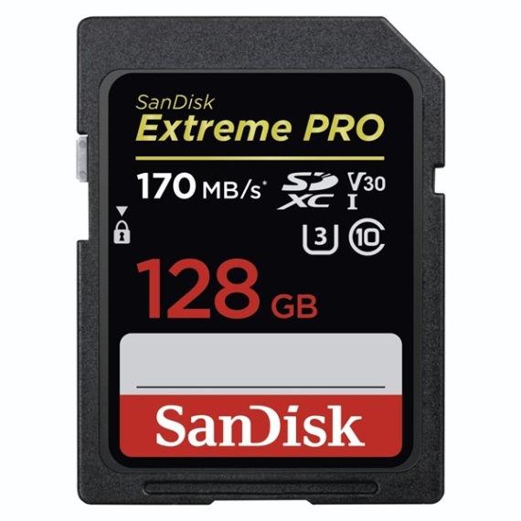 SANDISK Memóriakártya 183531, SDXC EXTREME PRO KÁRTYA 128GB, 170MB/s, UHS-I, V30, U3