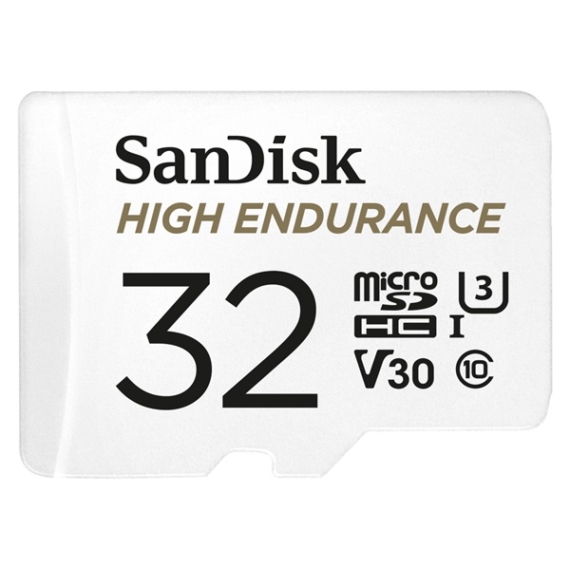 SANDISK Memóriakártya 183565, MICRO SDHC KÁRTYA HIGH ENDURANCE 32GB, 100 MB/S, C10, U3, V30