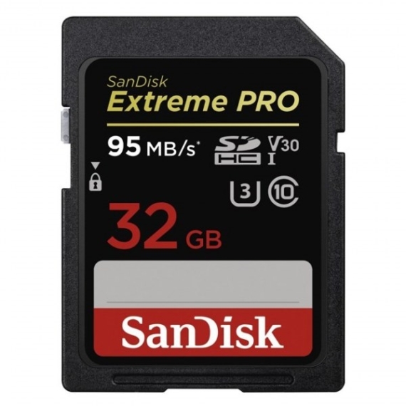 SANDISK 173368, SDHC EXTREME PRO 32GB, 95MB/S, UHS-I, V30