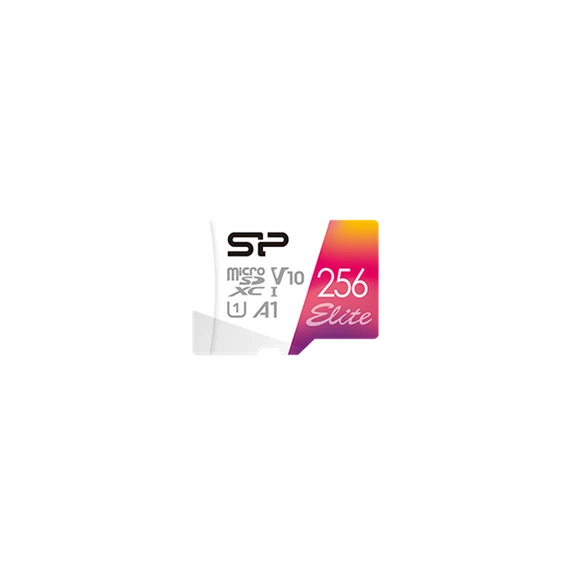 SILICON POWER Memóriakártya MicroSDXC 256GB CL10 UHS-I U1 V10 + adapter