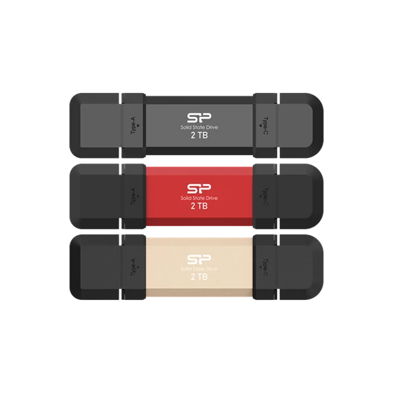 SILICON POWER Pendrive 1TB, DS72 USB 3.2 Gen2, Piros