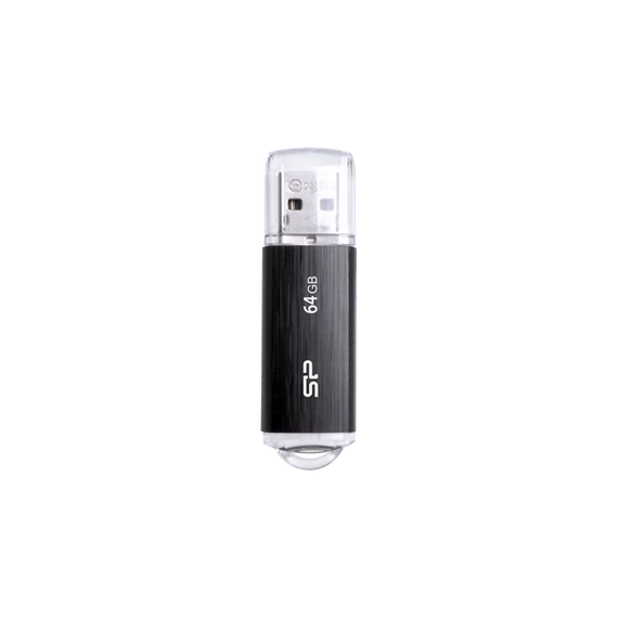 SILICON POWER Pendrive 32GB, Ultima - U02 USB 2.0, Fekete