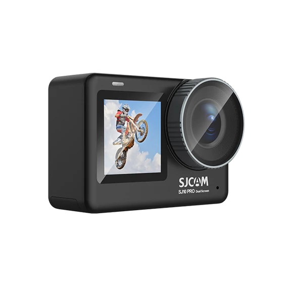 SJCAM Professional Action Camera SJ10 Pro Dual Screen, Black, 5G WIFI, dupla LCD, 4K, szerkesztés, távírányító, lassítás