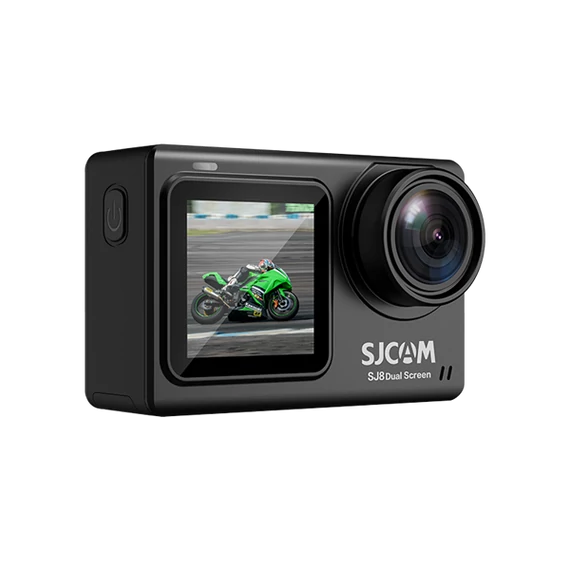 SJCAM 4K Action Camera SJ8 Dual Screen, Black, WIFI, 16 MP, dupla LCD kijelző, éjszakai látás, távirányító, időzítő