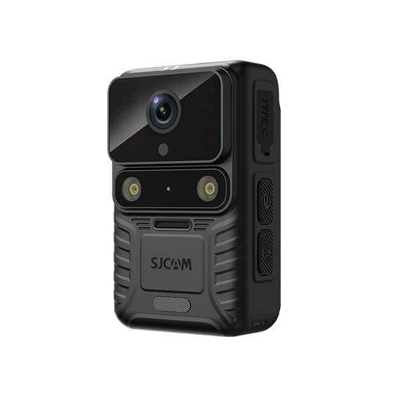 SJCAM Body Camera A50, Black, WIFI, 4K, time-lapse, 135°, autó mód. IP65, 7,5 óra akku, infra, GPS, távírányító, 2,0 LCD