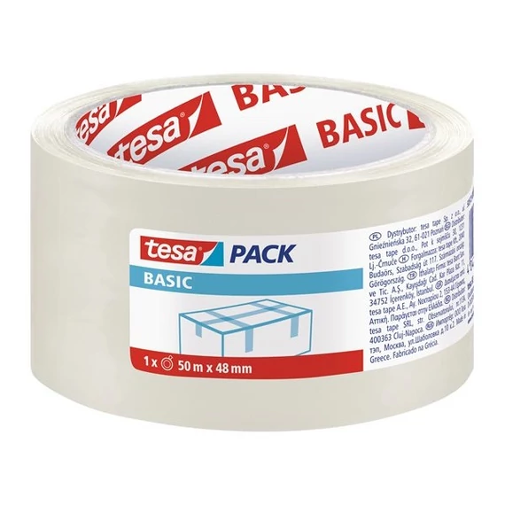 TESA Csomagolószalag, 48 mm x 50 m, TESA "58572", átlátszó