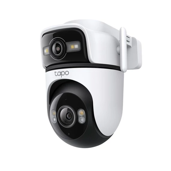 TP-LINK Wireless Kamera Cloud kültéri forgatható színes éjjellátó dupla lencse AI támogatás, TAPO C545D