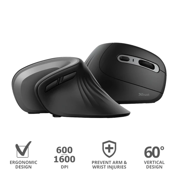 TRUST Ergonomikus vezeték nélküli egér 23507 (Verro Ergonomic Wireless Mouse)