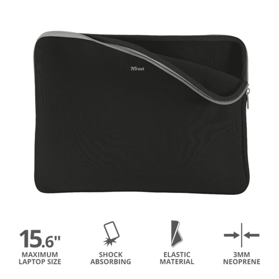 TRUST Notebook tok 21248 (Primo Soft Sleeve for 15.6" laptops - black)