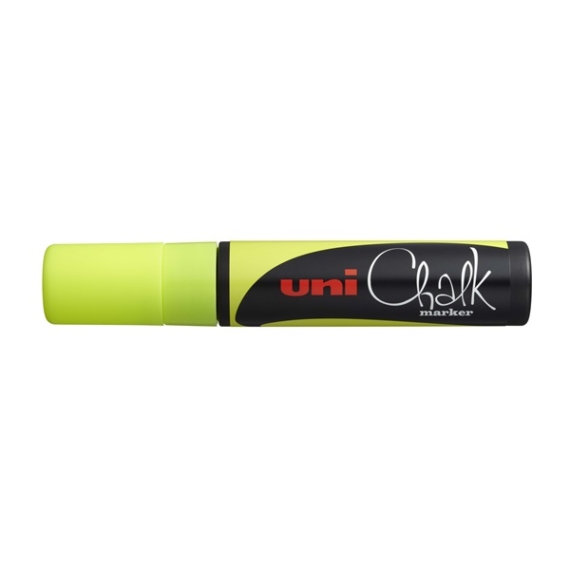 UNI Chalk Marker Pen PWE-17K Broad Tip - Yellow
