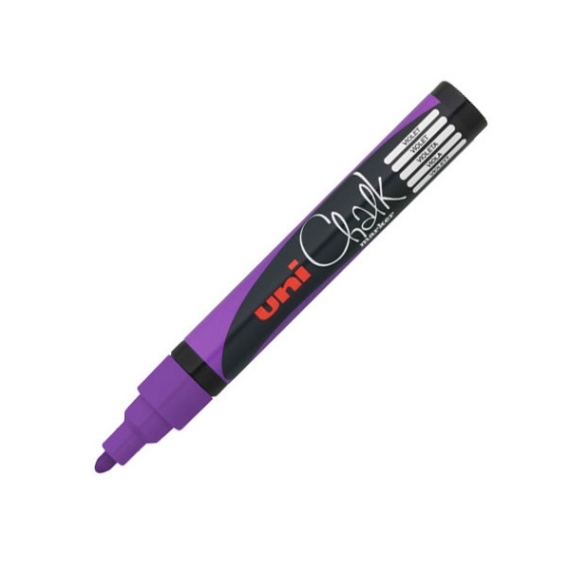UNI Chalk Marker Pen PWE-5M Medium Bullet Tip - Violet