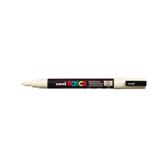 UNI POSCA Marker Pen PC-3M Fine - Ivory