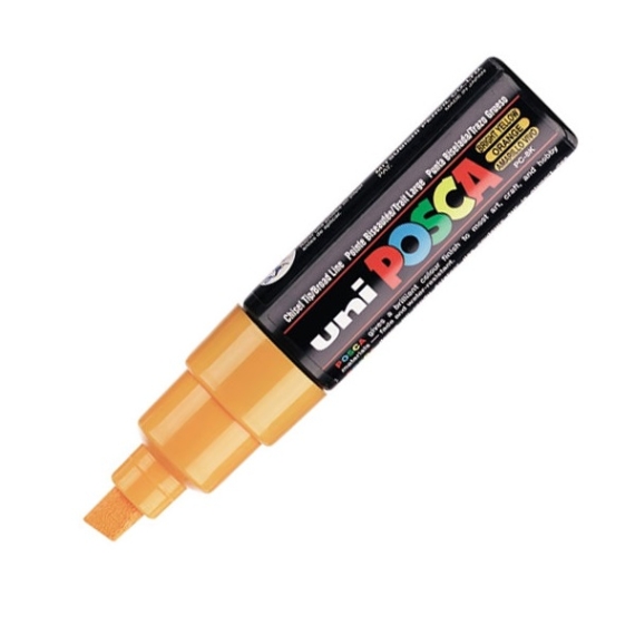 UNI POSCA Marker Pen PC-8K Broad Chisel - Bright Yellow
