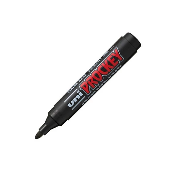 UNI Prockey Marker Pen Medium Bullet Tip PM-122 - Black