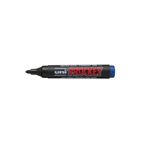 UNI Prockey Marker Pen Medium Bullet Tip PM-122 - Blue