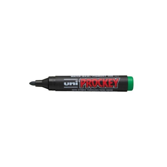 UNI Prockey Marker Pen Medium Bullet Tip PM-122 - Green