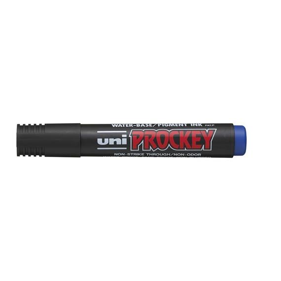 UNI Prockey Marker Pen Medium Chisel Tip PM-126 - Blue