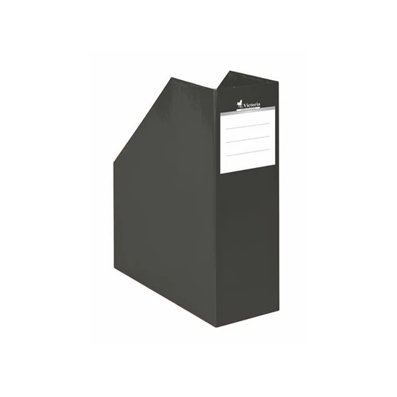 VICTORIA Iratpapucs, karton, 90 mm, VICTORIA, "Premium", fekete